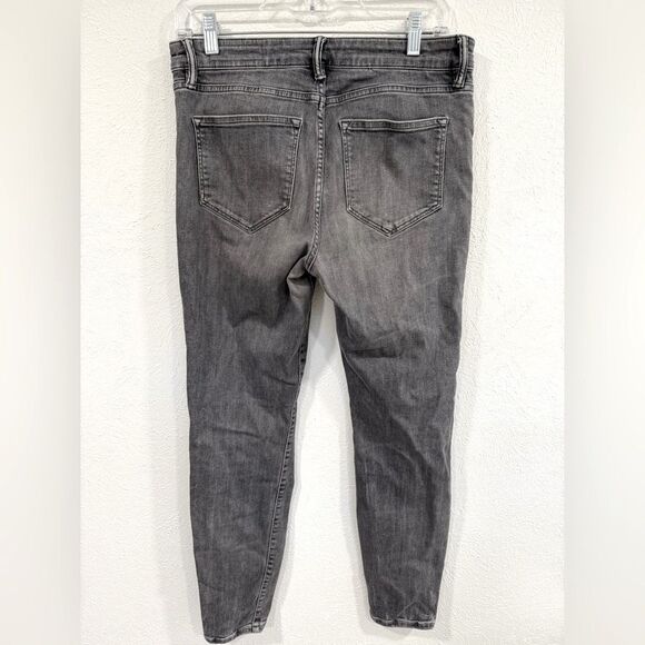 AllSaints Miller High Rise Distressed Skinny Jeans –Black Gray – Size 30 (US 10) - Picture 2 of 3